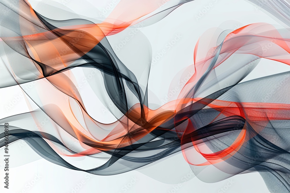 Poster colorful waves undulate gracefully in an abstract display, creating a sense of fluid motion against 