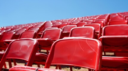Red Stadium Seats.