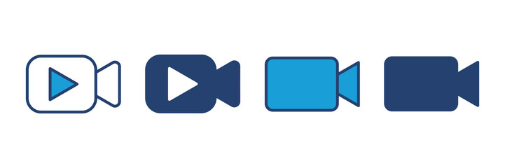 Video icon vector. video camera icon vector. movie sign. cinema