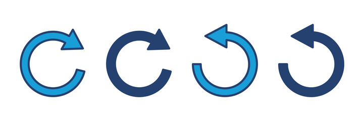 Refresh icon vector. Reload icon vector. Update icon.