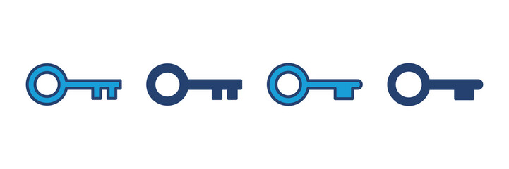 Key icon vector. Key vector icon. Key symbol