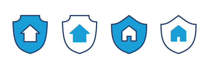 home insurance icon vector. home protection icon