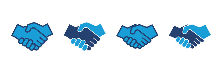 Handshake icon vector. business handshake. contact agreement