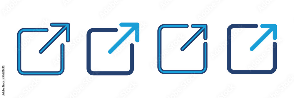 Poster external link icon vector. link icon vector. hyperlink symbol