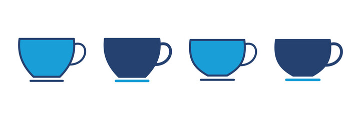 coffee cup icon vector. cup a coffee icon vector.