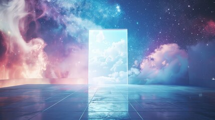 Futuristic portal to the sky.