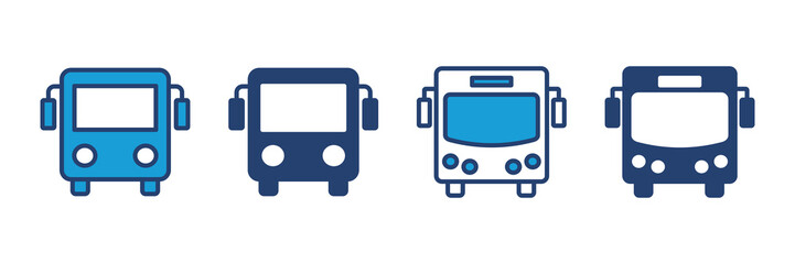 Bus icon vector. bus vector icon