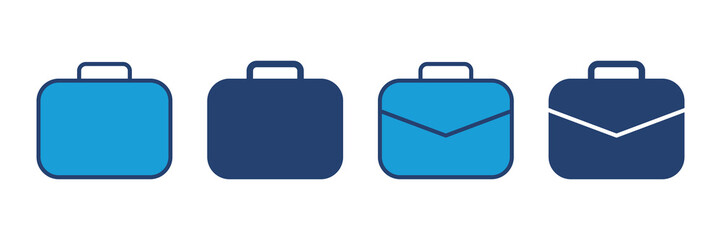 Briefcase icon vector. suitcase icon. luggage symbol.