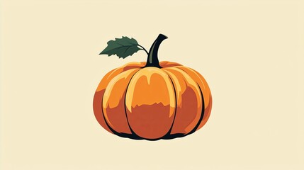 A Stunning Orange Pumpkin Perfect for Autumn Decorations