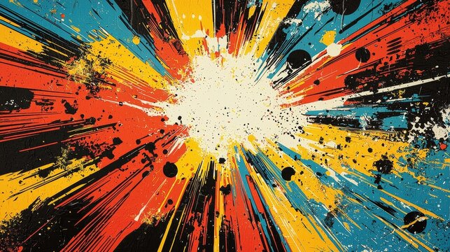 Playful and colorful pop art comic book sound effects, vibrant typography, dynamic composition::1.1 pow, bam, zap, whoosh, thud, dynamic action, explosive impact