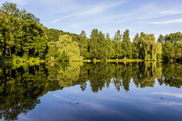 Orlicky rybnik pond in Letohrad, Czech Republic