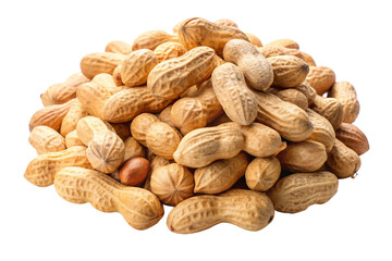 Fototapeta premium Fresh Peanuts Isolated on Transparent Background - Ideal for Food Graphics