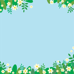 Fototapeta premium floral garden frame