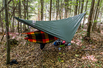 Hammock camping in the Czech Republic