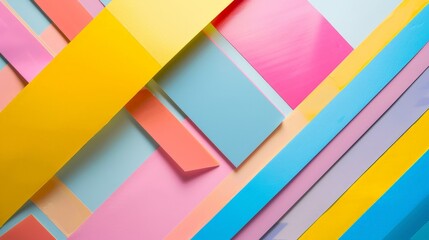 Abstract Geometric Background with Bright Colors.