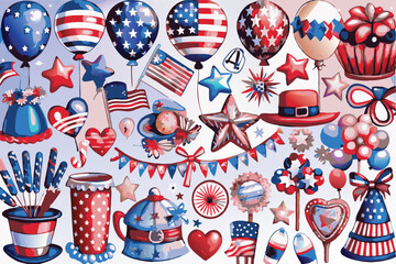 Obraz premium Patriotic background vector