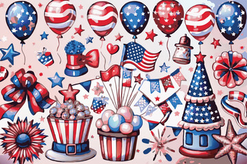 Patriotic background vector