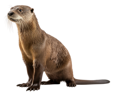 PNG Giant river otter wildlife animal mammal.