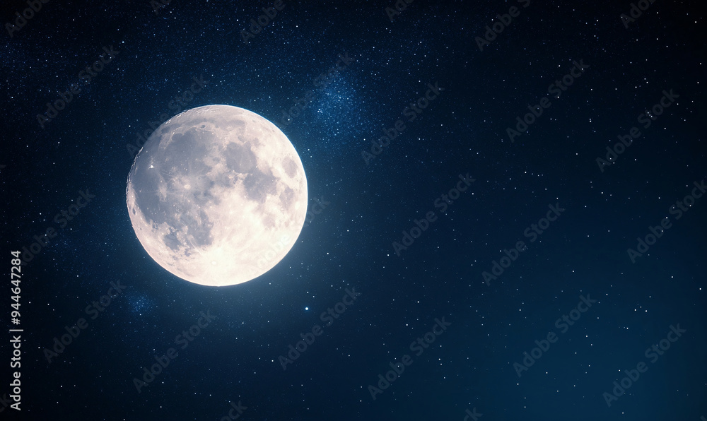 Canvas Prints full moon-generative ai