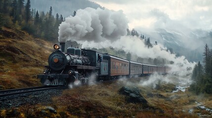 Obraz premium Steam train