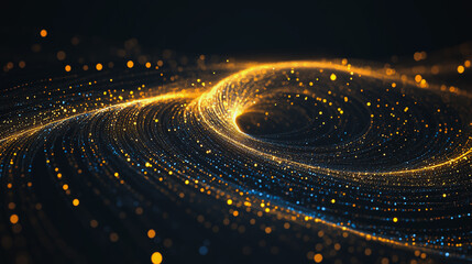 Abstract digital background electromagnetic wave background Innovation digital wave background information technology background The background is the background. gradient wave digital wave banner