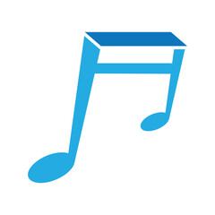 Music Note Logo Vector Template Icon