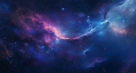 Fototapeta premium Cosmic Nebula Explosion in Deep Space