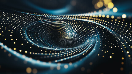 Abstract digital background electromagnetic wave background Innovation digital wave background information technology background The background is the background. gradient wave digital wave banner