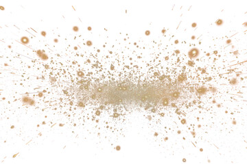 PNG Golden particles burst dark background