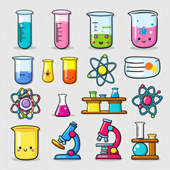 Hand drawn medical and healthcare icon set