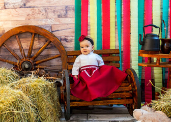 Gift in Gaucho clothing in a traditionalist setting