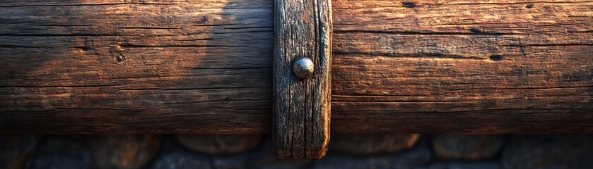 Obraz premium Rustic Timber Beams Elegant, Earthy Design for Home and Interior, Natural Wood Texture for Wall, Ceiling, and Architectural Features, Simple Yet Sophisticated Style, Vintage Timber Beams