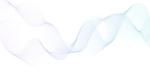 Abstract gradient wavy lines Digital frequency track equalizer background. Curved wave smooth stripe seamless pattern. Wave lines created using blend tool. graphic design template banner business wave