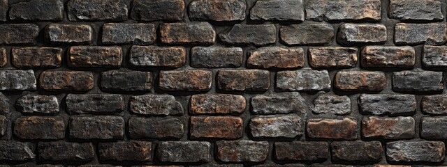 Obraz premium 3D rendering of an old brick wall background