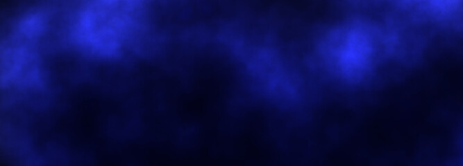 Abstract Blue and Black Swirling Fog Background