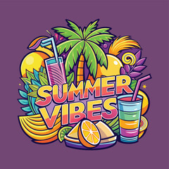 Summer Vibes t-shirt design 