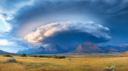 clouds over the mountains