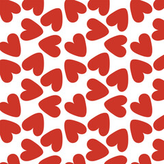 Cute hearts seamless pattern. Hand drawn heart seamless pattern. Doodle hipster simple background about love for Valentines day. Trendy simple texture with tiny little hearts.