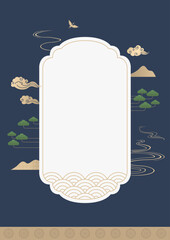 Vector illustration of Korean traditional patterns.