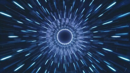  Futuristic Abstract 3D Background for Modern Business Use. Subtle Blue Hues with Contrasting Spatial Light Effects.