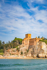 The coastal view in Algarve, Portugal.