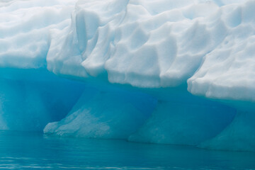 Detail of iceberg in glacial bay at Tracy Arm Fjord in Alaska