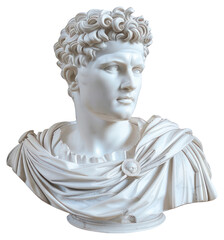 Obraz premium PNG Classical marble bust sculpture