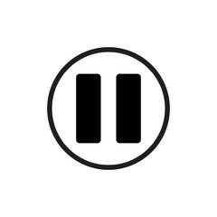 Pause icon, vector illustration. vector pause icon trendy style illustration for web and app on white background..eps