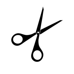 scissors Vector icon simple flat black trendy style illustration for web and app on white background..eps