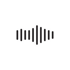 sound - Vector icon simple flat black trendy style illustration for web and app on white background..eps