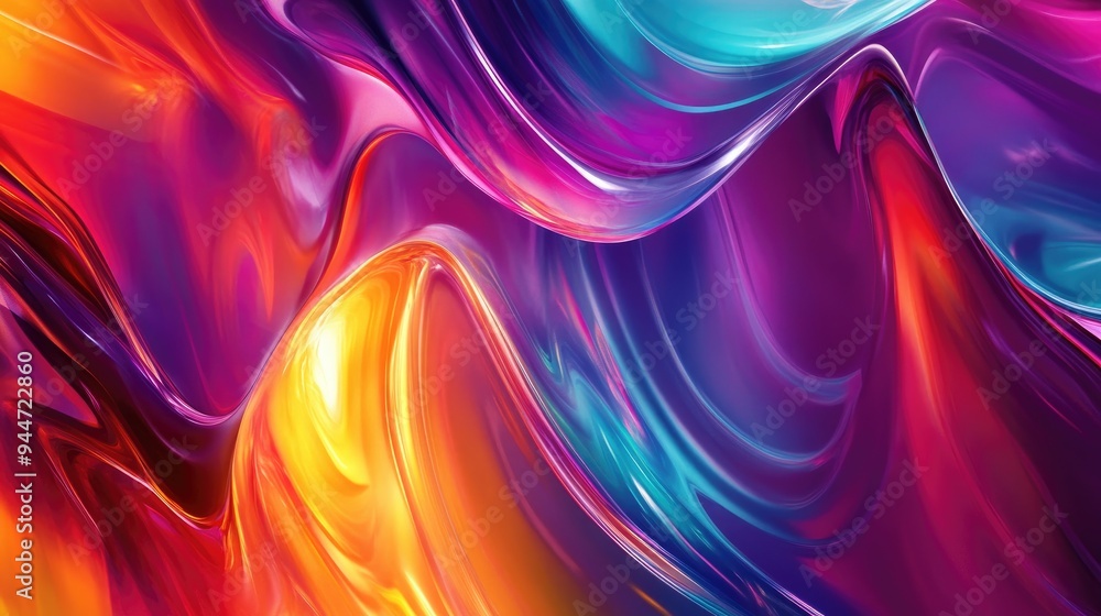 Poster abstract background design with vibrant colors and dynamic shapes creating a visually striking compo