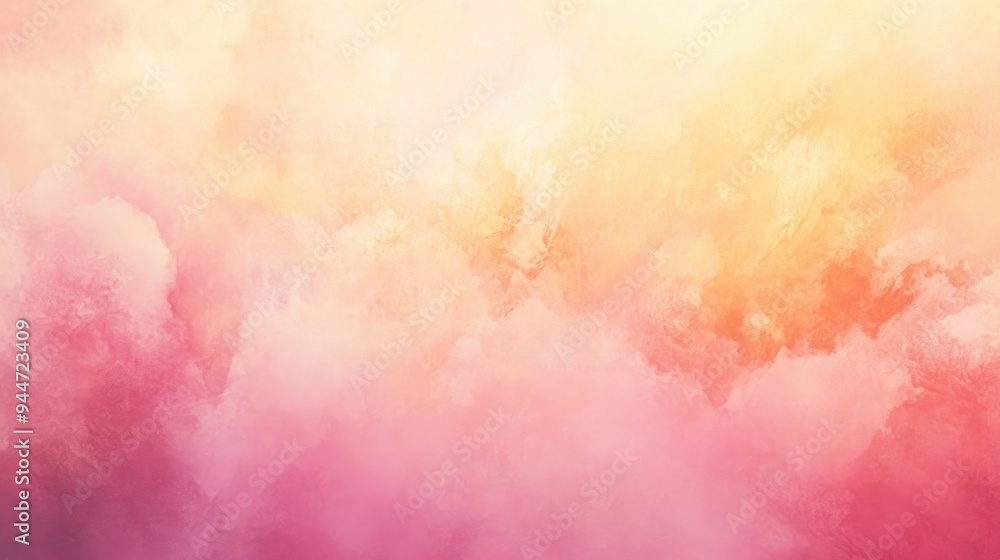 Poster abstract blur of pastel peach and pink hues creating a warm toned backdrop ideal for design projects