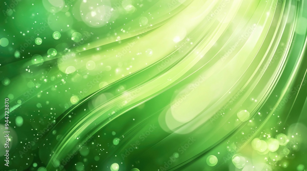 Aufkleber abstract green background featuring a starburst effect with glossy highlights and dynamic lines beau