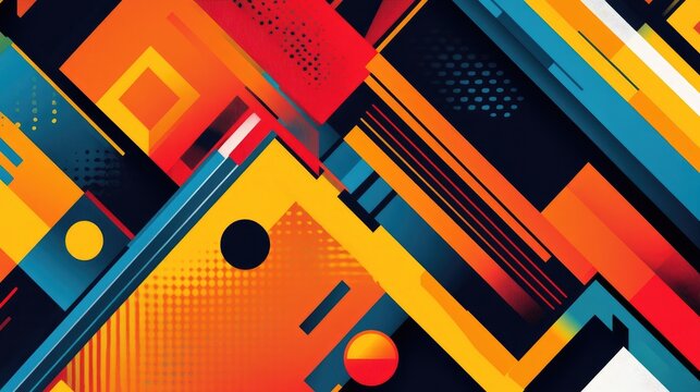 Abstract geometric pattern mockup for football and sport jerseys